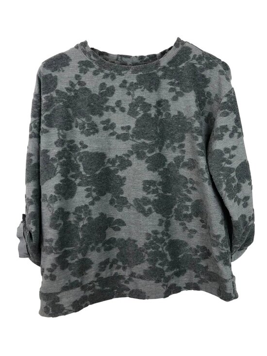 Simply Vera Vera Wang Tops - Simply Vera Vera Wang Women's Size PM Gray Textured Crewneck Sweatshirt